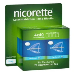 Nicorette freshmint 2 mg Lutschtabletten gepresst, 160 St