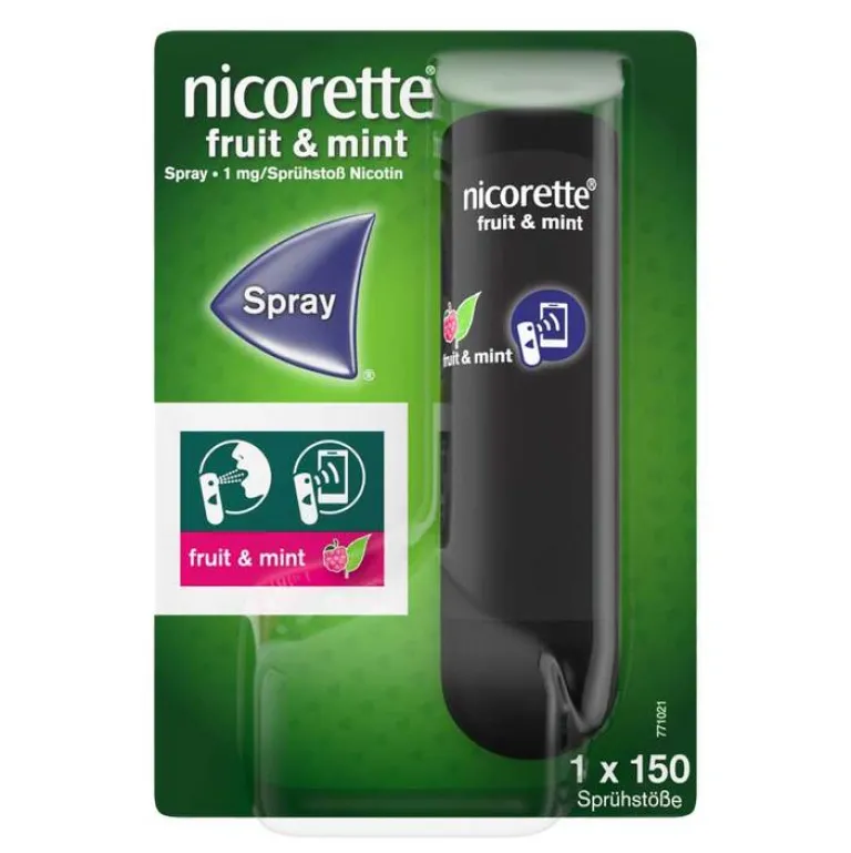 Discount Nicorette Fruit & Mint Spray 1 mg / Sprühstoß Nfc, 1 St