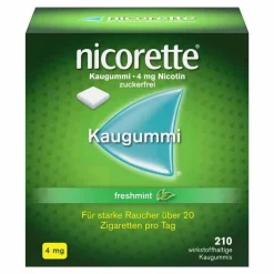 Nicorette ® Kaugummi freshmint, 4 mg Nikotin, 210 St