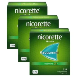 nicorette Kaugummi freshmint, 2 mg Nikotin, 3x210 St