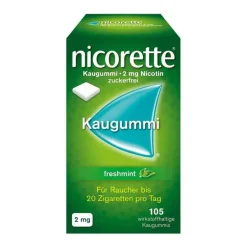 Discount Nicorette Kaugummi freshmint, 2 mg Nikotin, 105 St