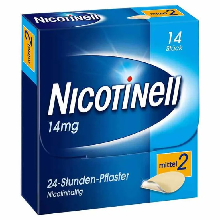 Discount Nicotinell 14 mg / 24-Stunden- Nikotinpflaster, Pflasterstärke Mittel (2), 14 St