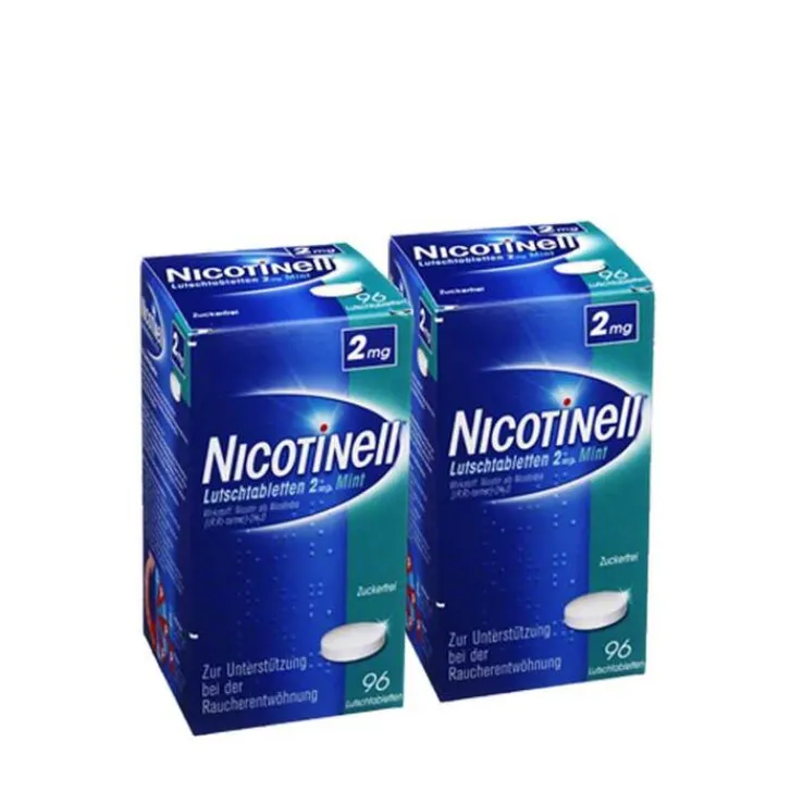 Nicotinell Lutschtabletten 2 mg Mint zuckerfrei, 2x96 St