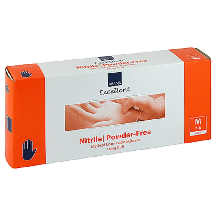 Nitril Handschuhe puderfrei x-lang medium, 100 St