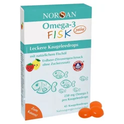 New Omega-3 Fisk Jelly für Kinder Dragees, 45 St Omega 3 Kapseln