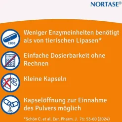 NORTASE Kapseln vegetarische Verdauungsenzyme, 200 St