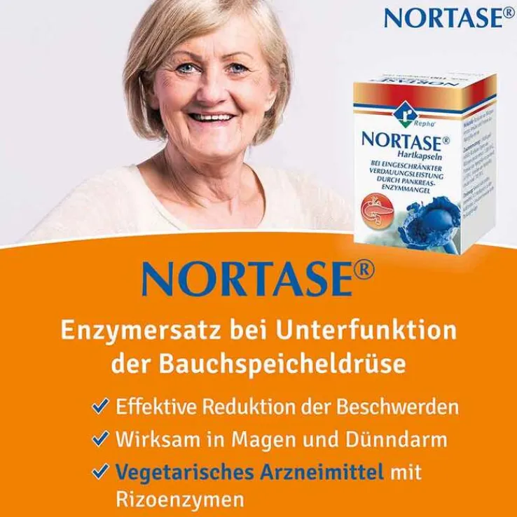 NORTASE Kapseln vegetarische Verdauungsenzyme, 200 St
