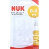 NUK First Choice + Trinksauger Silikon Größe 1 S, 2 St
