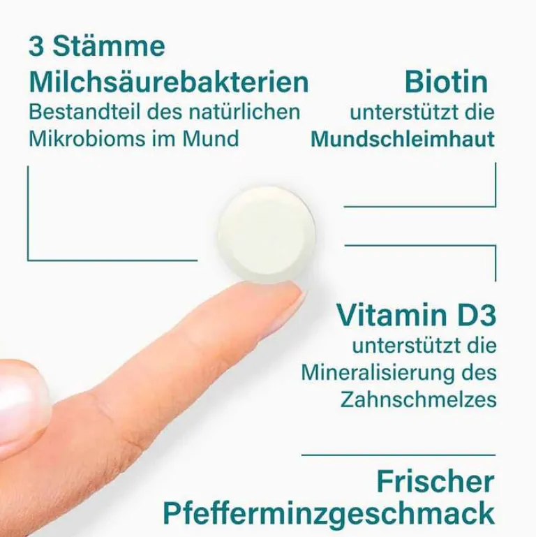 Best Nupure probadent forte 3 Bakterien Kulturen 5 Mrd. KBE Lutschtabletten, 30 St