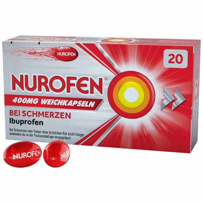 Online ® 400 mg Weichkapseln, 20 St Zahnschmerztabletten|Regelschmerzen Tabletten