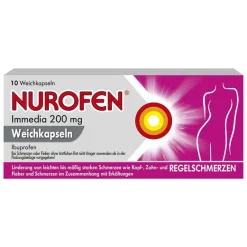 Clearance Nurofen ® Immedia 200 mg Weichkapseln bei Regelschmerzen, 10 St
