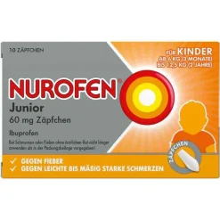 Clearance ® Junior 60 mg Zäpfchen, 10 St Kinder Fiebermittel Kinder|Mittel Gegen Fieber