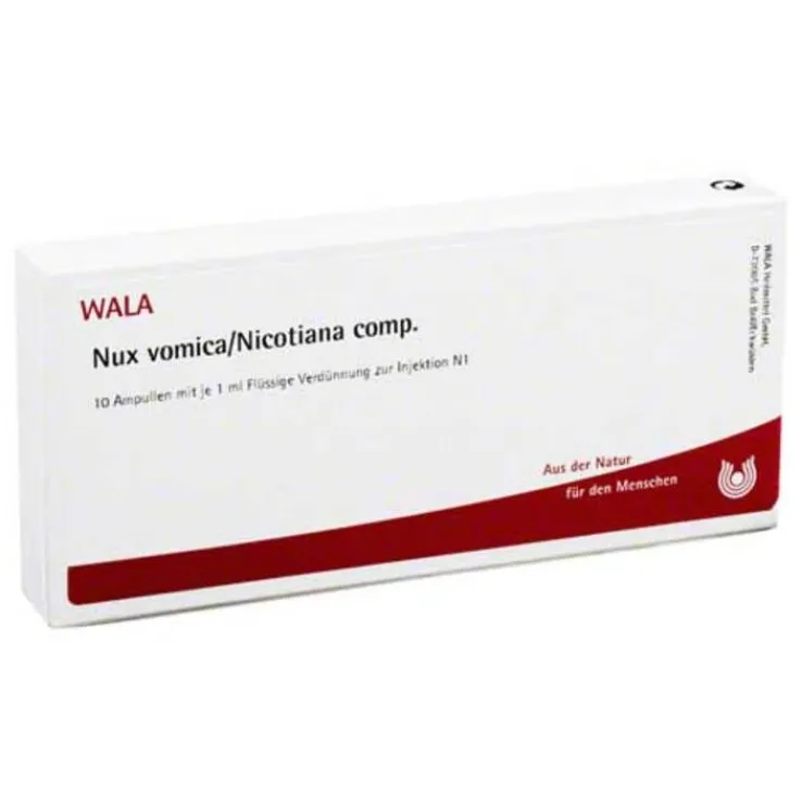 Nux vomica / Nicotiana comp. Ampullen, 10X1 ml
