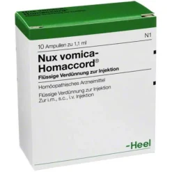 New Homaccord Nux vomica Ampullen, 10 St