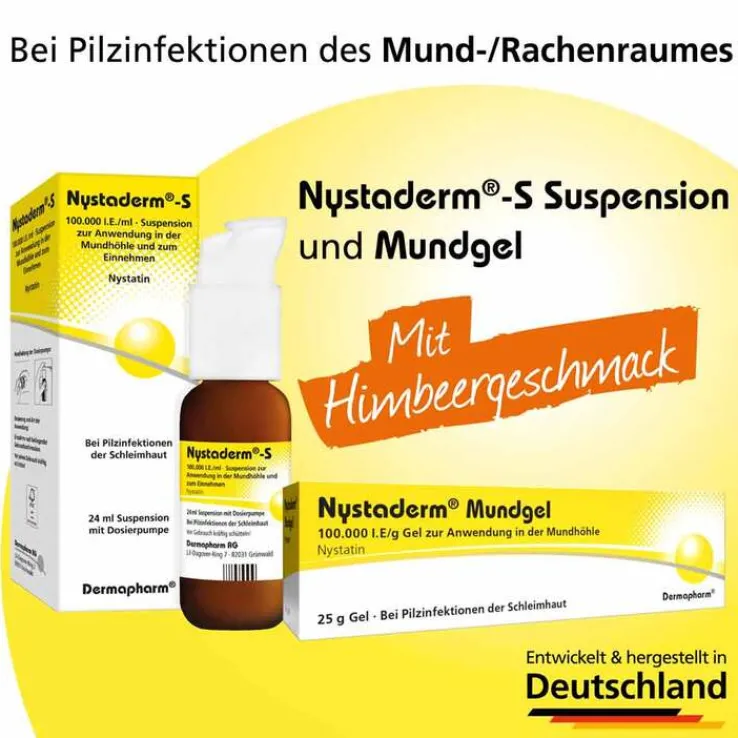 Nystaderm-S Suspension mit Dosierpumpe, 48 ml