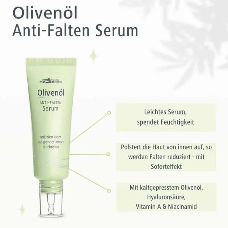 Best Medipharma Cosmetics Olivenöl Anti-Falten Serum, 30 ml