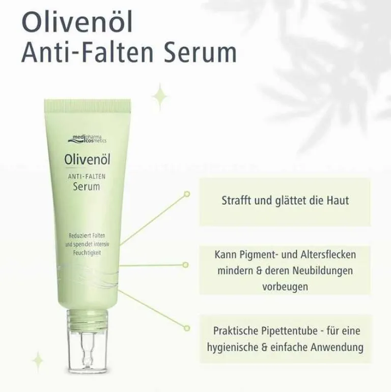 Best Medipharma Cosmetics Olivenöl Anti-Falten Serum, 30 ml