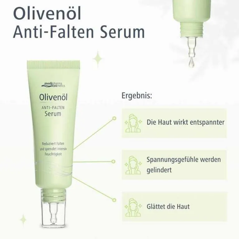 Best Medipharma Cosmetics Olivenöl Anti-Falten Serum, 30 ml