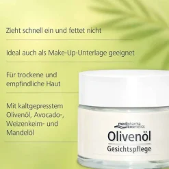 Olivenöl Gesichtspflege Creme, 50 ml