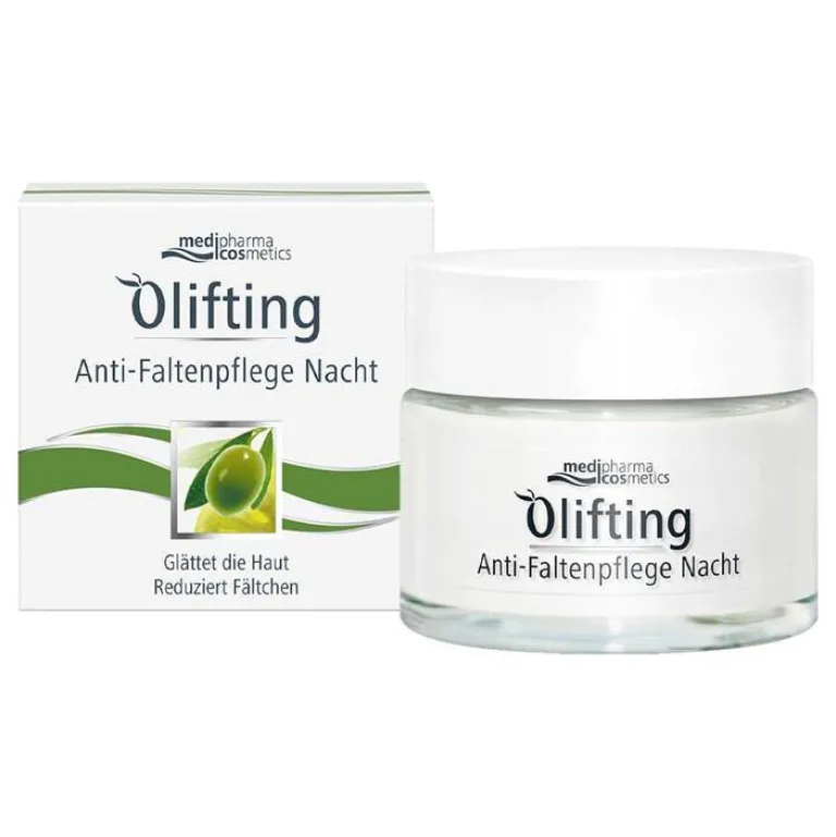 Discount Medipharma Cosmetics Olivenöl Olifting Anti Faltenpflege Creme Nacht, 50 ml
