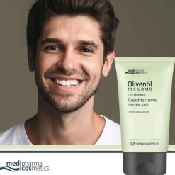 Best Medipharma Cosmetics Olivenöl Per Uomo Gesichtscreme, 50 ml