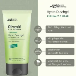 Clearance Medipharma Cosmetics Olivenöl Per Uomo Hydro Duschgel, 150 ml
