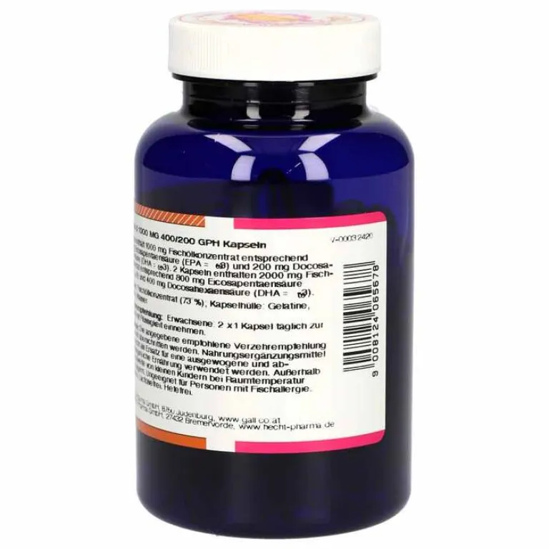 Best Omega 3 1000 mg 400 / 200 GPH Kapseln, 90 St Omega 3 Kapseln|Augenvitamine