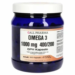Outlet Hecht Pharma Omega 3 1000 mg 400 / 200 GPH Kapseln, 360 St