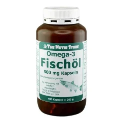 Clearance The Nutri Store Omega 3 Fischöl Kapseln 500 mg, 400 St