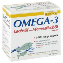 Best Omega 3 Lachsöl und Meeresfischöl Kapseln, 100 St Omega 3 Kapseln