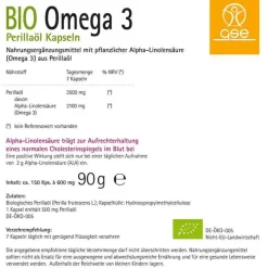 Discount GSE Omega 3 Perillaöl biologische Kapseln, 150 St