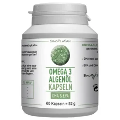 Best SinoPlaSan Omega-3 Algenöl DHA + EPA Kapseln, 60 St