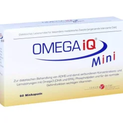 New Mini Kapseln, 60 St Kinder Omega 3 Kapseln|Konzentration Und Lernen