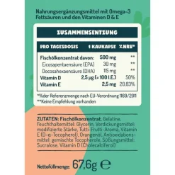 Omega-3 Kids mit Vitamin D + E , 90 St Kinder Multivitamine