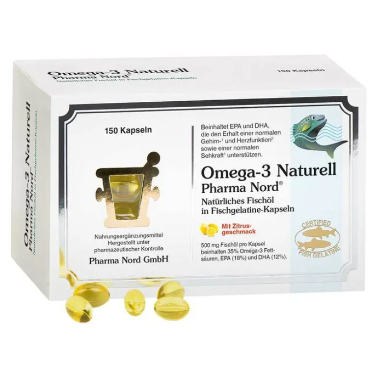 Omega-3 Naturell Kapseln, 150 St Omega 3 Kapseln|Augenvitamine