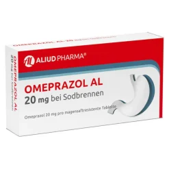 Outlet OMEPRAZOL AL 20 mg bei Sodbrennen, 7 St Sodbrennen Medikamente