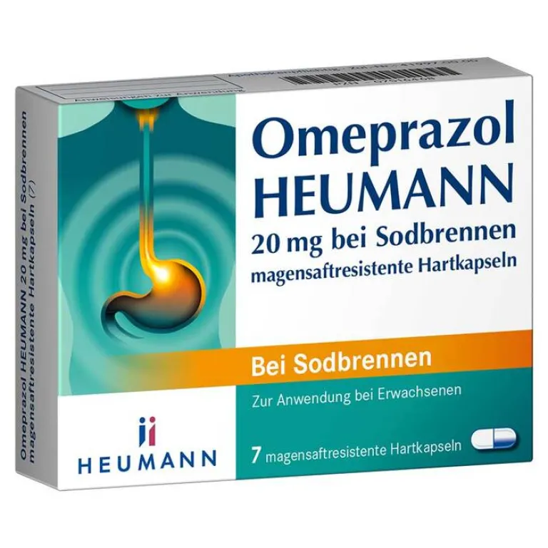 Omeprazol 20 mg bei Sodbrennen magensaftresistent Hartk., 7 St Sodbrennen Medikamente