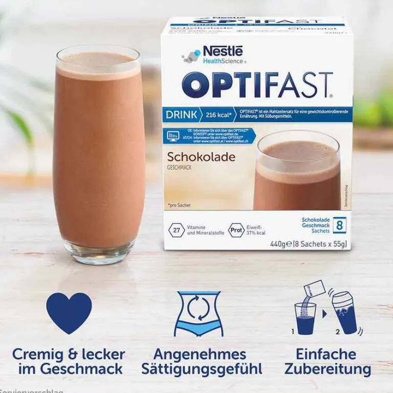 Discount home Drink Schokolade Pulver, 8X55 g Eiweißdrink|Diätpulver
