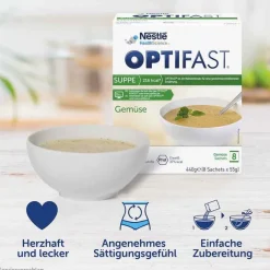 New Optifast Suppe Gemüse Pulver, 8X55 g