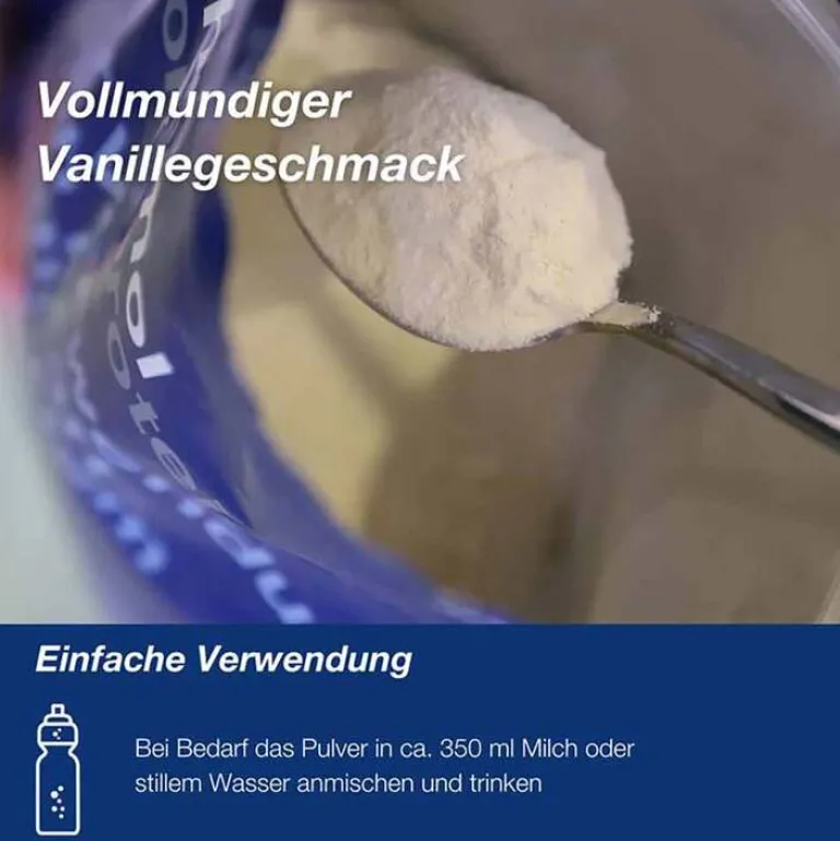 Sale Sport Protein Pulver Vanille, 640 g Eiweiß