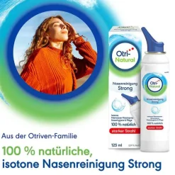 OtriNatural Nasenreinigung Strong, isoton, 0,9 % NaCl, 125 ml