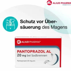 Discount Pantoprazol AL 20 mg bei Sodbrennen, 7 St Sodbrennen Medikamente|Pantoprazol