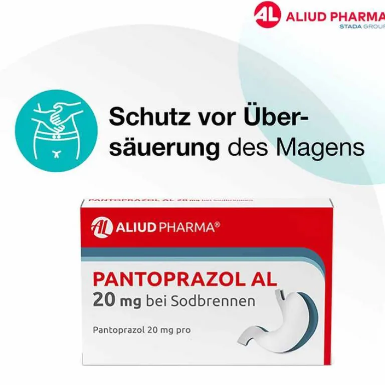 Discount Pantoprazol AL 20 mg bei Sodbrennen, 7 St Sodbrennen Medikamente|Pantoprazol