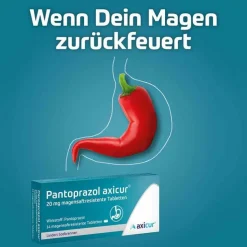 Pantoprazol axicur® 20 mg Tabletten , 7 St