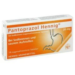 Pantoprazol Hennig b.Sodbrennen 20 mg magensaftresistent Tabletten, 14 St