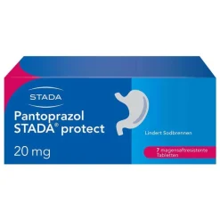 Pantoprazol protect 20 mg magensaftresistent Tabletten, 7 St Sodbrennen Medikamente|Pantoprazol