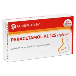 Clearance Paracetamol AL 125 Zäpfchen, 10 St Kinder Paracetamol|Fiebermittel Kinder