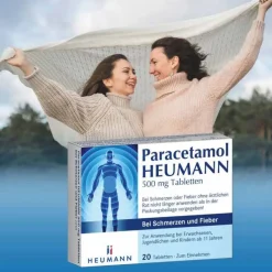 Paracetamol HEUMANN 500 mg Tabletten bei Schmerzen und Fieber, 20 St