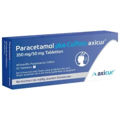 New Paracetamol plus Coffein ® 350 mg/50 mg Tabletten, 20 St Zahnschmerztabletten|Paracetamol