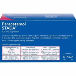 Paracetamol STADA® 125 mg Zäpfchen, 10 St